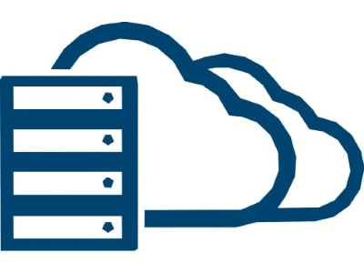 Cloud hosting icon showing we offer cloud hosting