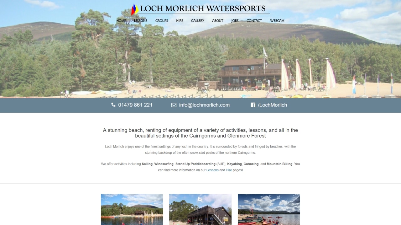www.lochmorlich.com home page desktop
